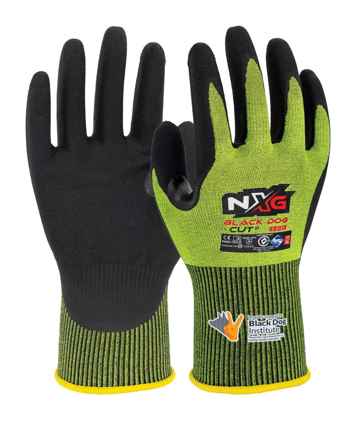 Black Dog Cut D safety Glove