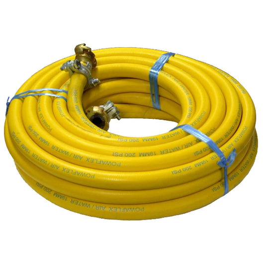 Air Hose 19mm x 20m complete with Powaclaw Claw coupler