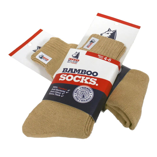 STEEL BLUE BAMBOO SOCKS