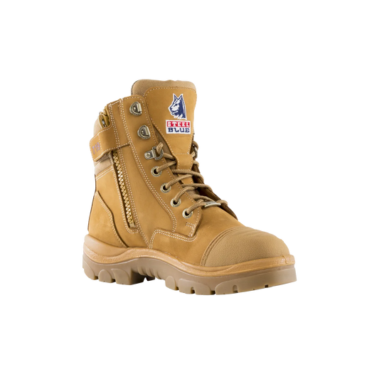 512719 Steel Blue Southern Cross Zip: Scuff Cap Ladies
